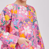 CUTESY Kurung  - Orchid Pink
