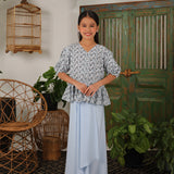 EMBUN Kurung Girl -  Ocean Blue