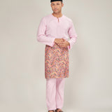 ELHAN Baju Melayu Men - Classic Rose
