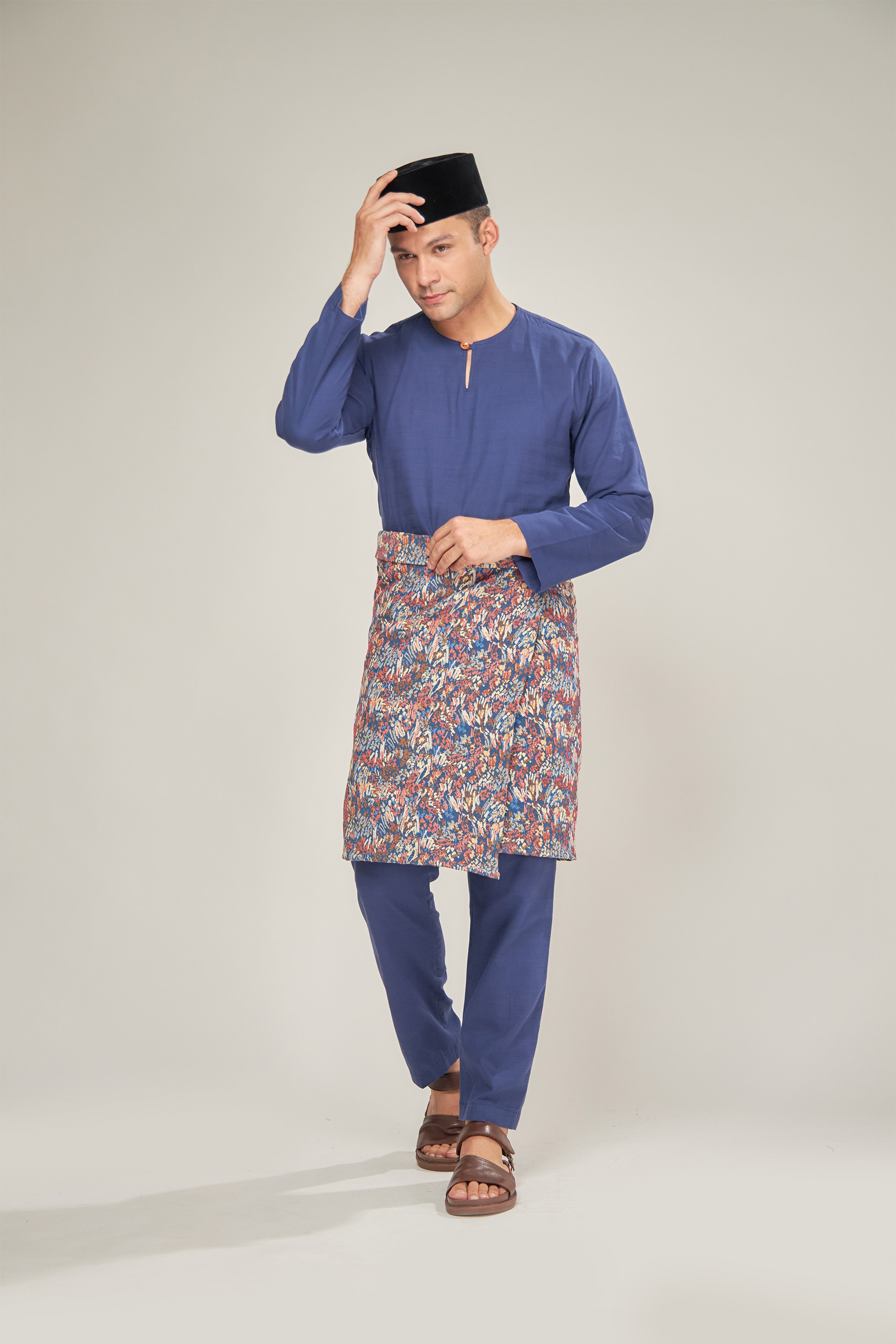 ELHAN Baju Melayu Men Navy Blue – Hollakidz