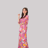 BUNGA Kurung - Hot Pink