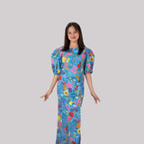 BUNGA Kurung - Sapphire Blue
