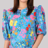 BUNGA Kurung - Sapphire Blue