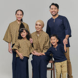 HANYA Kurung Girl - Navy Brown