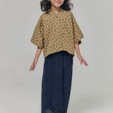 HANYA Kurung Girl - Navy Brown