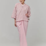 (PRE-ORDER) HANYA BASIC Kurung Women - Peony Pink