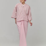(PRE-ORDER) HANYA BASIC Kurung Women - Peony Pink