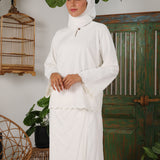 JIWA Kurung Women - Rainy White