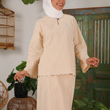 JIWA Kurung Women - Dark Cream
