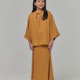 KIRANA Kurung  Girl - Toffee Caramel