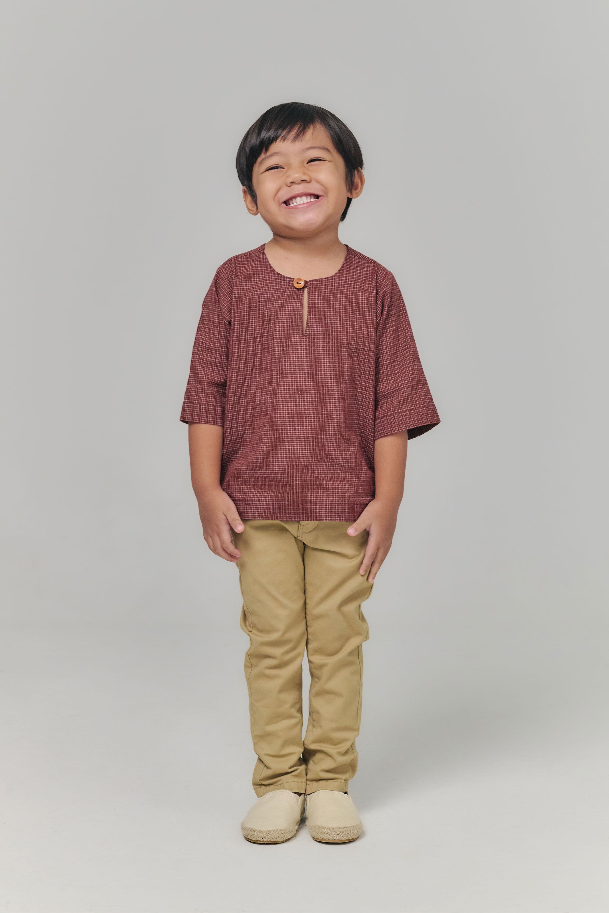 RUUMI Kurta Boy - Mahogany Red – Hollakidz