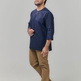RUUMI Kurta Men - Navy Blue
