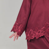 NADA Kurung Kedah Girl - Burgundy Red