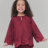 NADA Kurung Kedah Girl - Burgundy Red