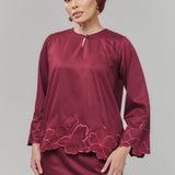 NADA Kurung Kedah Women - Burgundy Red