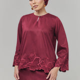 NADA Kurung Kedah Women - Burgundy Red