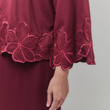 NADA Kurung Kedah Women - Burgundy Red