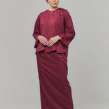NADA Kurung Kedah Women - Burgundy Red