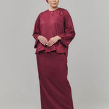 NADA Kurung Kedah Women - Burgundy Red