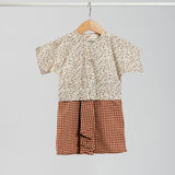 HANYA BASIC Kurung Baby - Saffron Plaid
