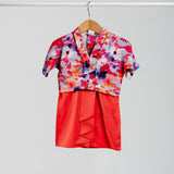 HANYA Demure Kurung Baby - Crimson Apple