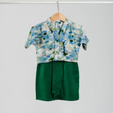 HANYA Demure Kurung Baby - Hunter Green