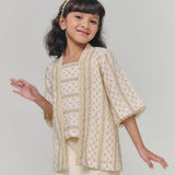 NIRMALA Kebaya Kutu Baru Girl - Ecru Cream