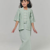 NIRMALA Kebaya Kutu Baru Girl - Soft Teal Green
