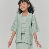 NIRMALA Kebaya Kutu Baru Girl - Soft Teal Green