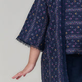 NIRMALA Kebaya Kutu Baru Girl - Dark Navy Blue