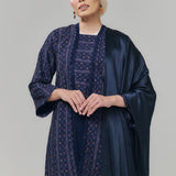NIRMALA Kebaya Kutu Baru Women - Dark Navy Blue