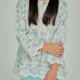 KENANGAN Kurung Girl - Cyan Blue