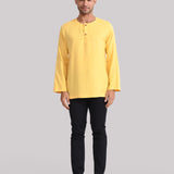 THEO Kurta Men  - Yellow Banana